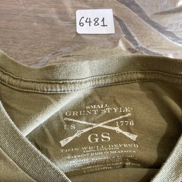 Grunt Style Green Army Long Sleeve Pull-Over Top Small - Picture 13 of 13